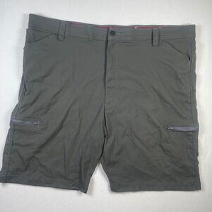 Wrangler Cargo Shorts Men's 46 Gray‎ Nylon Outdoor Zip Pockets